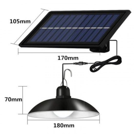  Panou Solar cu 1 Bec LED cu Aplica si Telecomanda